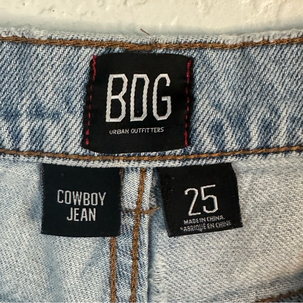 BDG Patchwork Straight Leg Jeans - Light Blue - Picture 5 of 5